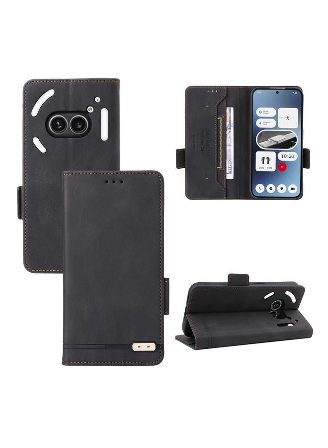 اس-توب جراب هاتف Case For Nothing Phone 2a المصنوع من الجلد بمشبك مغناطيسي - Image 1