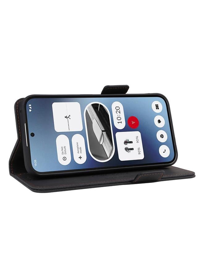 اس-توب جراب هاتف Case For Nothing Phone 2a المصنوع من الجلد بمشبك مغناطيسي - Image 5