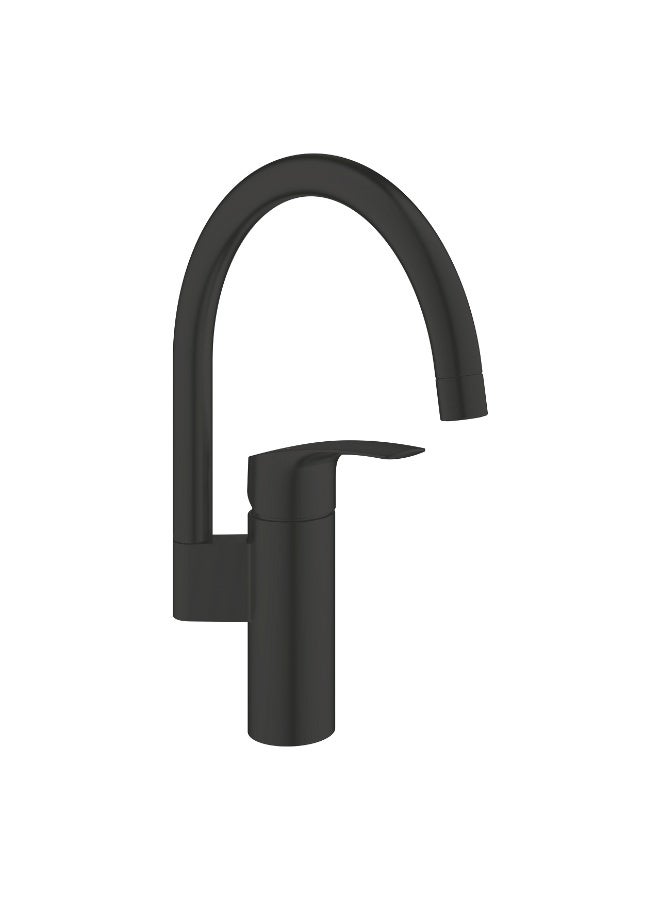 GROHE New EuroSmart Sink Mixer C-Spout, Matte Black