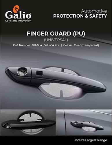 Galio Door Guard Pull Handle Sticker PU Finger Guard Paint Protection Transparent for All Car - Image 3