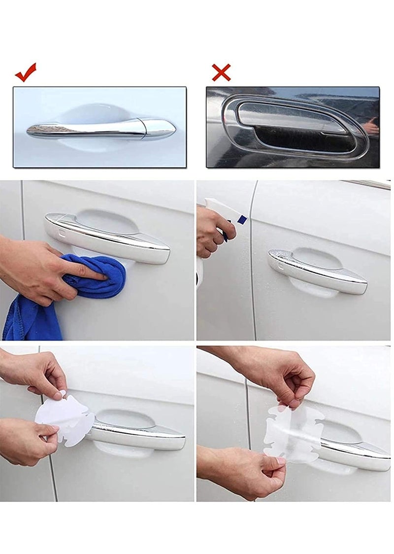 Galio Door Guard Pull Handle Sticker PU Finger Guard Paint Protection Transparent for All Car - Image 4