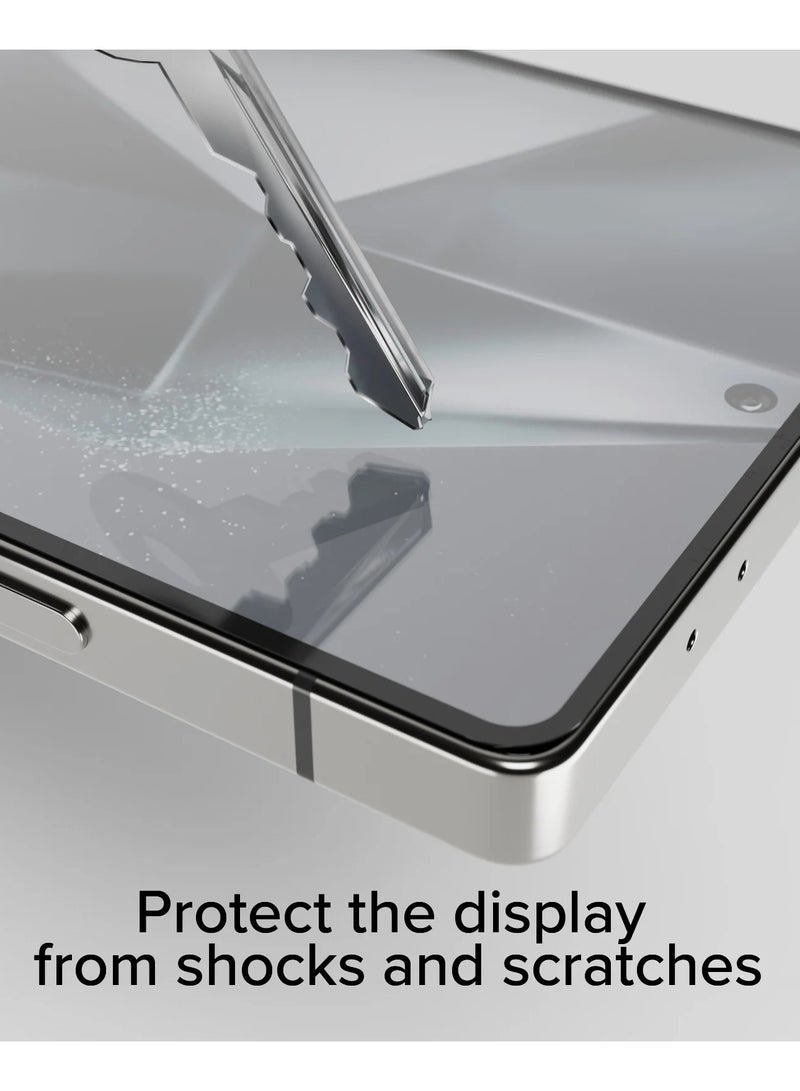 Premium Tempered Glass Screen Protector for Samsung Galaxy S25 Ultra – Full Glue, Edge-to-Edge Coverage, 9H Hardness, Anti-Fingerprint, Scratch Resistant, Ultrasonic Fingerprint Sensor Compatible - Image 3