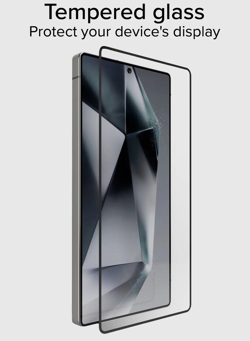 Premium Tempered Glass Screen Protector for Samsung Galaxy S25 Ultra – Full Glue, Edge-to-Edge Coverage, 9H Hardness, Anti-Fingerprint, Scratch Resistant, Ultrasonic Fingerprint Sensor Compatible - Image 5