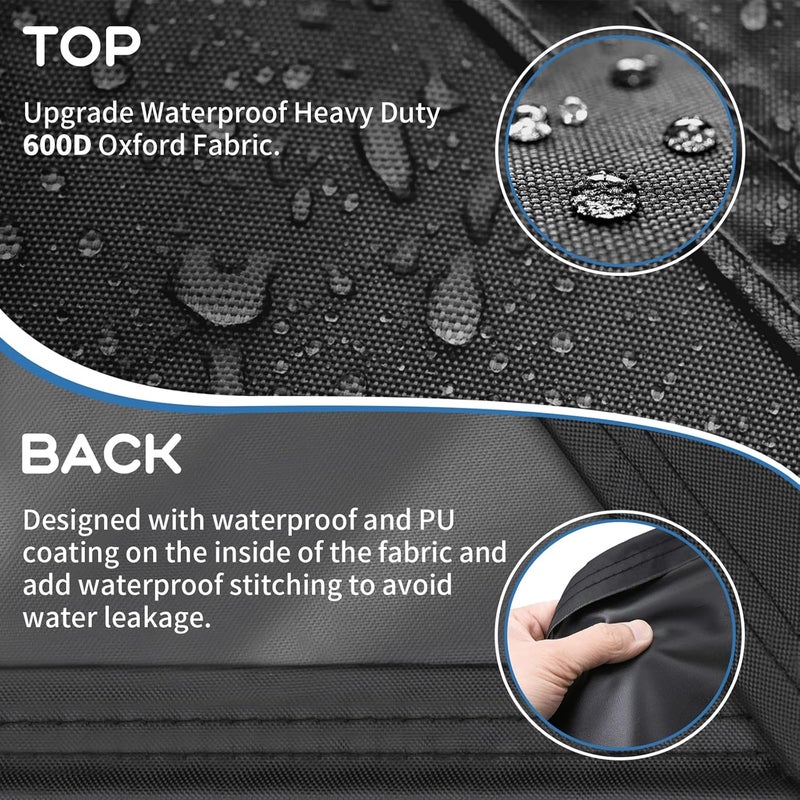 غطاء لأثاث الحدائق، مقاوم للشتاء، قماش مشمع لأثاث الحدائق، مقاوم للماء، مقاوم للثلج، مقاوم للغبار، قماش أوكسفورد، غطاء واقٍ لأثاث الشرفة، مجموعات الأثاث ا��خارجي، الأريكة - Image 5