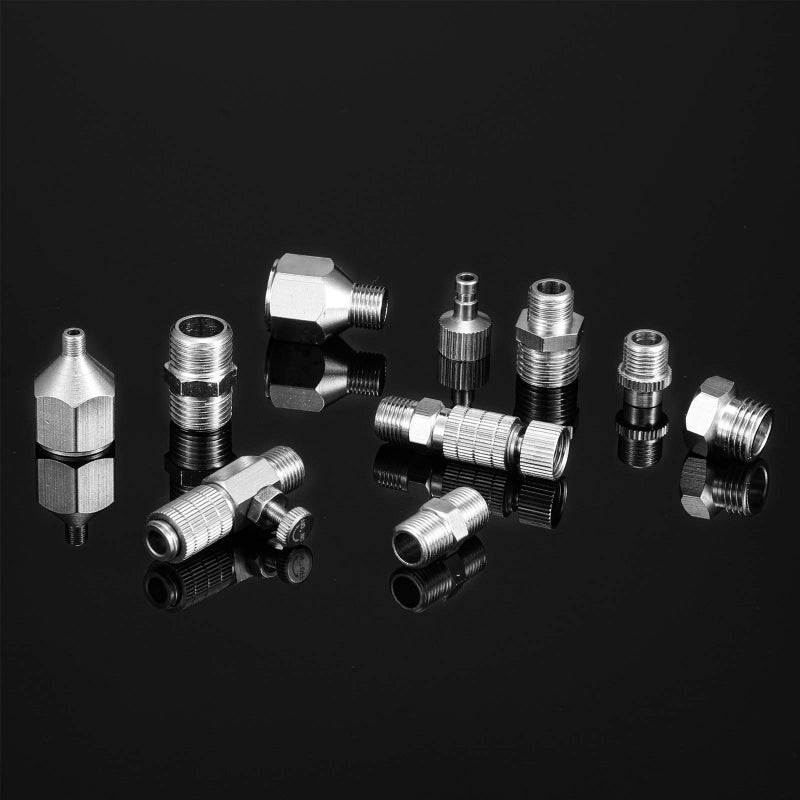 Hotop 14 Pieces Airbrush Adapter Set Airbrush Quick Disconnect Fittings Hose Quick Release Adapter for Air Compressor - Image 5