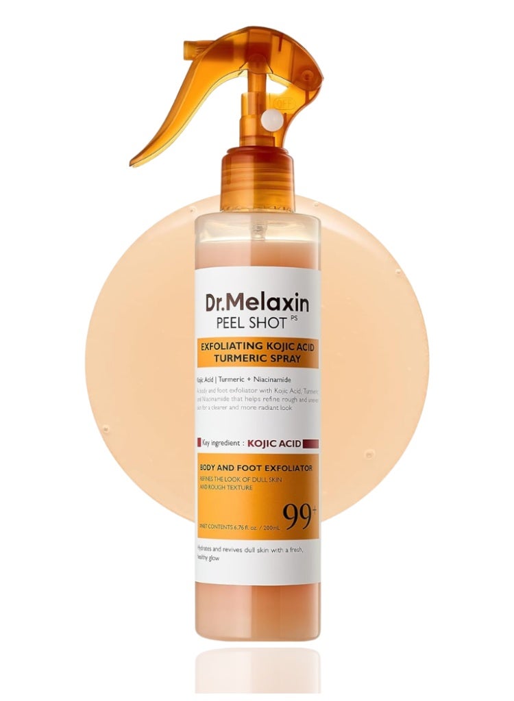Dr. Melaxin Dark Spots, Dull Skin & Uneven Tone Corrector — Dr.Melaxin Peel Shot Exfoliating Kojic Acid & Turmeric Brightening Spray - Image 1