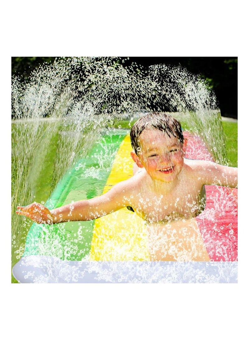 Inflatable Water Slide for Backyard Outdoor Kids Summer Toys Games Sprinkle Water Sliders with Boards For Children Summer Gifts  - Image 2