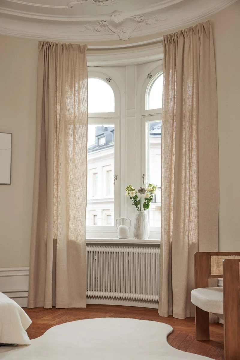 H&M 2-Pack Linen-Blend Curtain Lengths