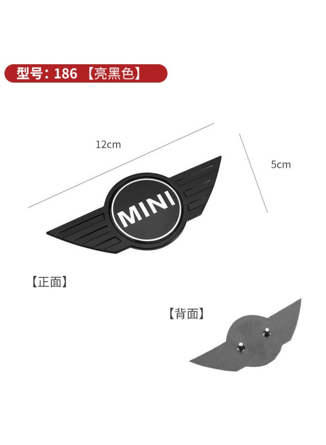 For Bmw Mini Mini R55r56r60r61 Engine Cover Logo Dumb Black Car Tail Logo All4 Modified Labeling