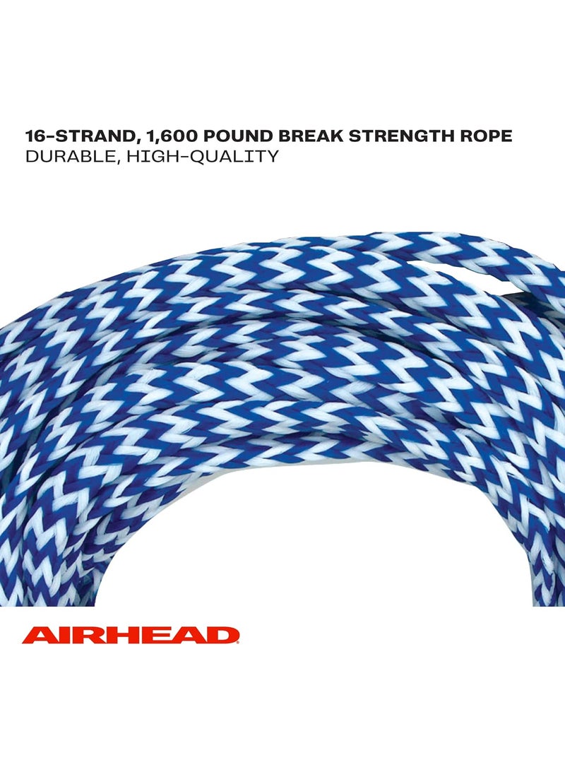 Airhead Airhead Water Ski Rope TractorGrip Handle 1 Section 75FeetBlue and White  - Image 4
