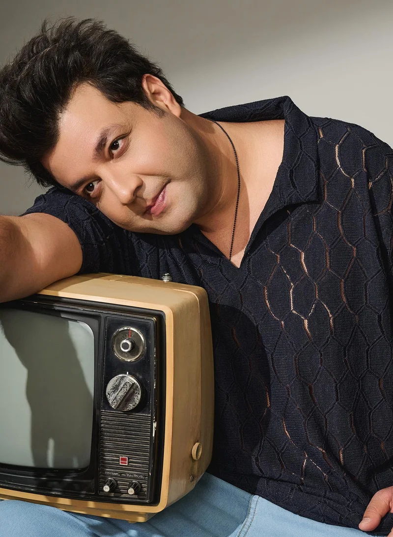 انستافاب بلس تي شيرت بولو رجالي أزرق داكن بنسيج خلية النحل للملابس الكاجوال