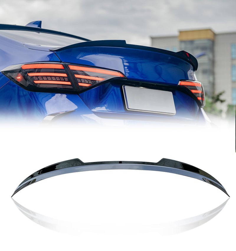 Xprite Spoiler Wing Compatible with 2021 2022 2023 2024 2025 2026 Honda Civic Sedan Sport Spoiler 11th Civic Rear Trunk Spoiler ABS Material- Glossy Black - Image 1