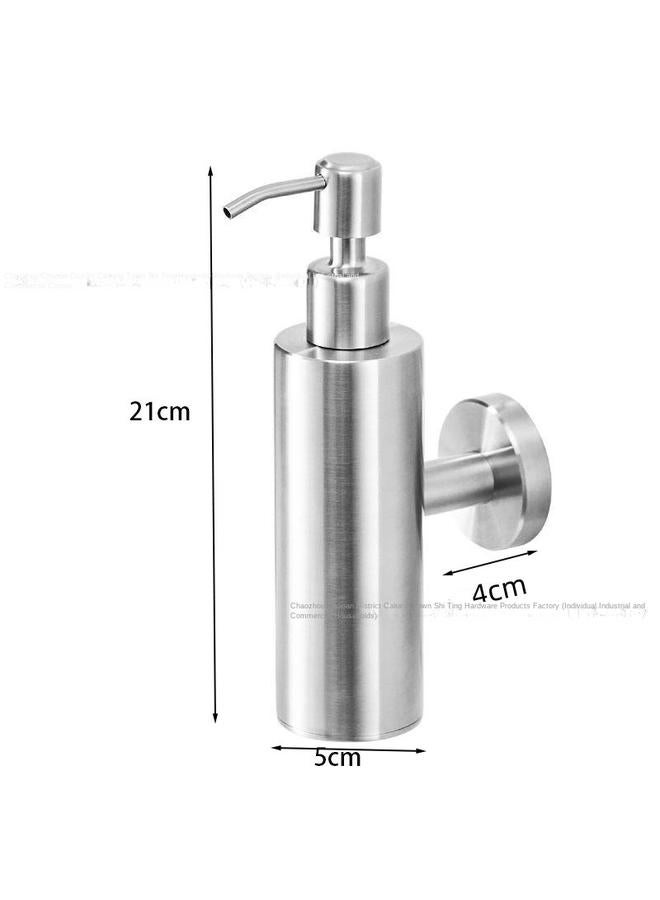 الأزرق جي دبليو 304 صابونين من الفولاذ المقاوم للصدأ معلق على الحائط ، شامبو الفندق ، هلام الاستحمام ، صندوق سائل سائل الضغط الأسود زجاجة الصابون - Image 1