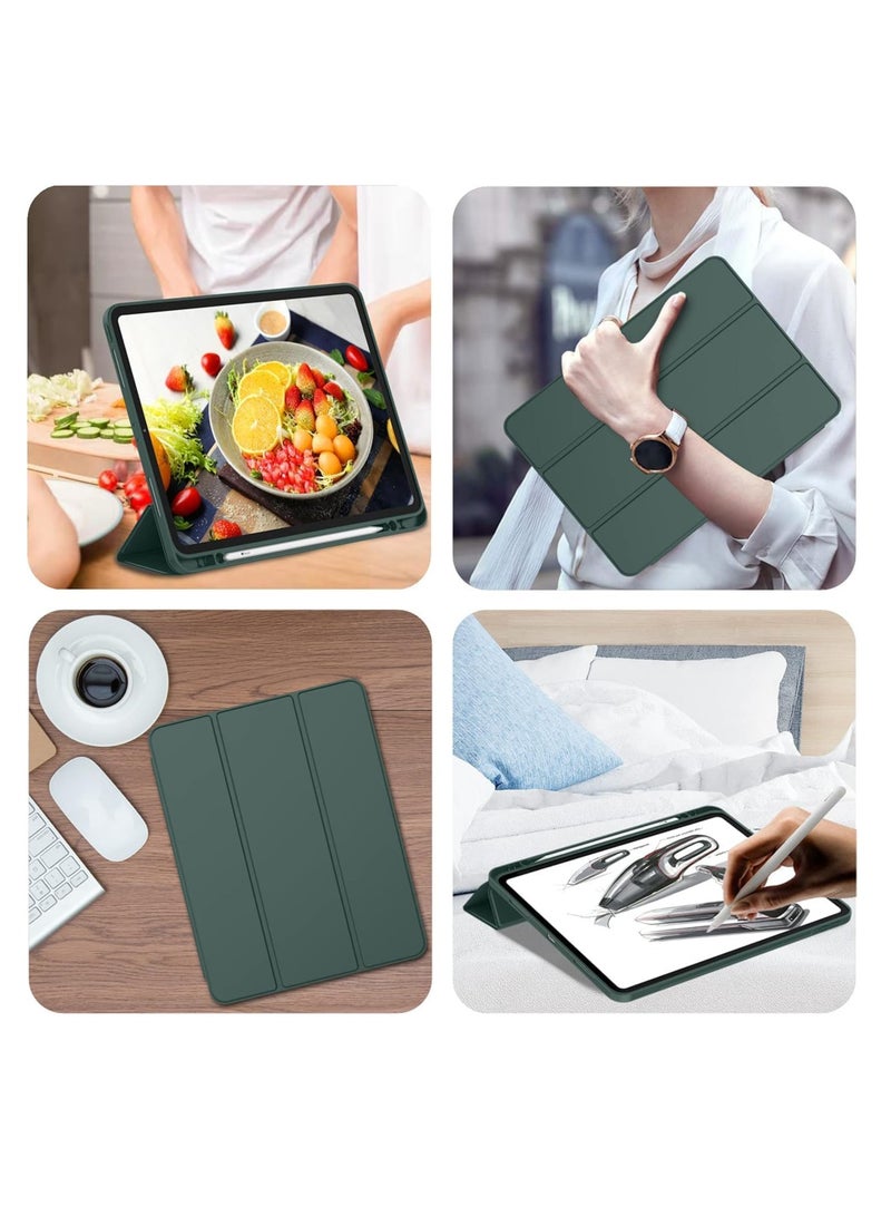 MIGOFAST iPad Pro 11 Inch Case M4 (2024 5th Generation) with Pencil Holder Trifold Stand Smart Case with Soft TPU Back, Auto Wake/Sleep - Image 4