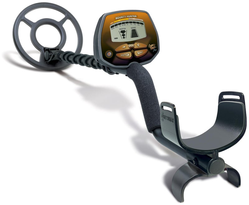 Bounty Hunter Lone Star Pro Metal Detector for Adults & Kids with 8" Waterproof Search Coil, Target-ID System, 3-Tone Audio, and Depth Indicator - Image 1