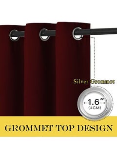 2-Piece Blackout Thermal Window Curtains Wine Red 100x130cm - pzsku/Z1071FA0F2E3E53971806Z/45/_/1735983154/892554da-b791-4534-a5ca-e0a30d47151a