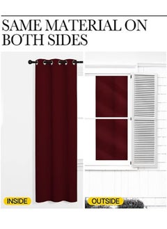 2-Piece Blackout Thermal Window Curtains Wine Red 100x130cm - pzsku/Z1071FA0F2E3E53971806Z/45/_/1735983194/5733a2bd-2428-4f31-96f8-b9f28cbdd693