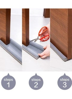 HQ-GAMING Door Bottom Sealing Strip Guard For Home, Door Acoustic Sealing, Anti-Mosquito, Door Partition Anti-Collision, Door Handle, Door Slit, Windproof, Door Sealing Cover (Brown)3PCS  - Image 3