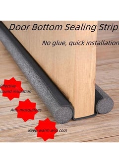 HQ-GAMING Door Bottom Sealing Strip Guard For Home, Door Acoustic Sealing, Anti-Mosquito, Door Partition Anti-Collision, Door Handle, Door Slit, Windproof, Door Sealing Cover (Brown)3PCS  - Image 2