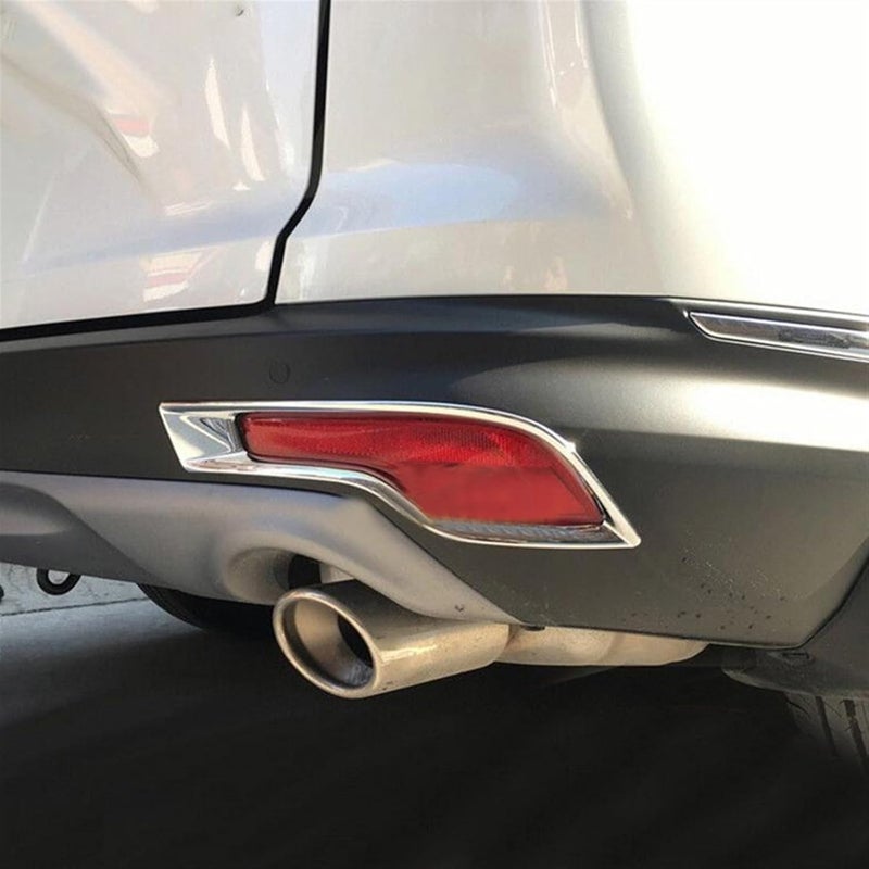 QASULER ABS Chrome Rear Fog Light Lamp Cover for CR-V 2017-2018 - Image 5
