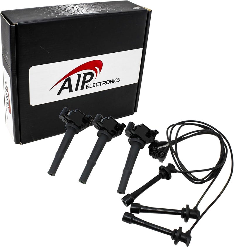 AIP Electronics Tune Up Kit with Ignition Coils and Low Ohm Spark Plug Wires for Toyota 4Runner T100 Tacoma Tundra 3.4L V6 - Image 1