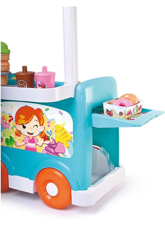 Happy Kids مجموعة لعبة شاحنة الآيس كريم ليتل ليرنرز - لعبة تفاعلية مع مؤثرات صوتية واقعية و26 قطعة - Image 2