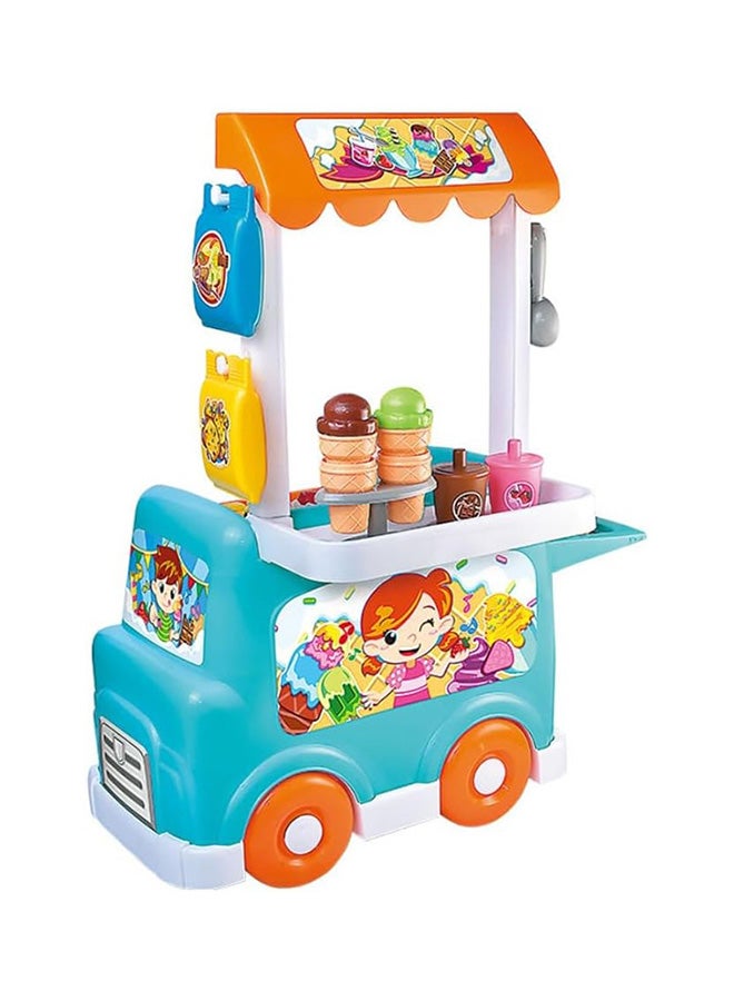 Happy Kids مجموعة لعبة شاحنة الآيس كريم ليتل ليرنرز - لعبة تفاعلية مع مؤثرات صوتية واقعية و26 قطعة - Image 1