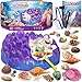 PIBEX Ocean Fossil Dig Kit Dig up 20 Real Shells  Seasnails STEM Educational Activity Set Sea Creatures Excavation Toy for Kids Marine Biology Geology Science Kit Gift for Boys and Girls Age 6 - Image 4