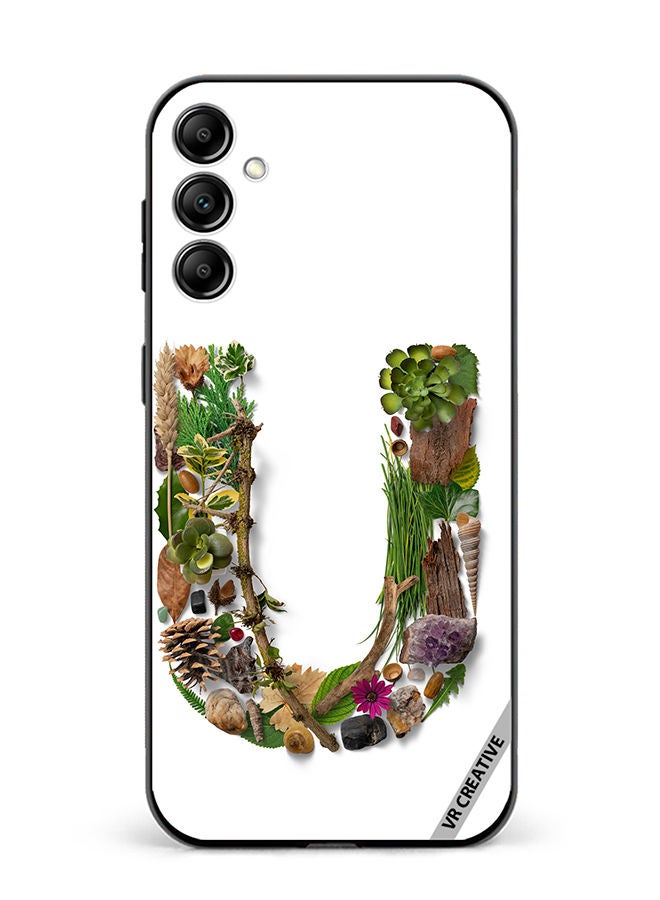 VR CREATIVE Protective Case Cover For Samsung Galaxy A34 Alphabet U Design Multicolour - Image 1