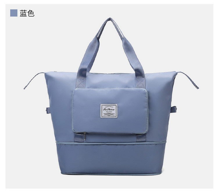 Generic Travel Bag Fitness Bag Waterproof Travel Bag Foldable Handbag Boarding Bag Outdoor Luggage Storage Bag Large  - Image 4