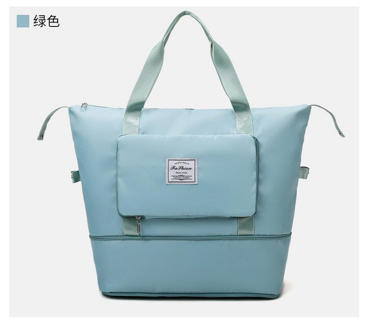 Generic Travel Bag Fitness Bag Waterproof Travel Bag Foldable Handbag Boarding Bag Outdoor Luggage Storage Bag Large  - Image 5