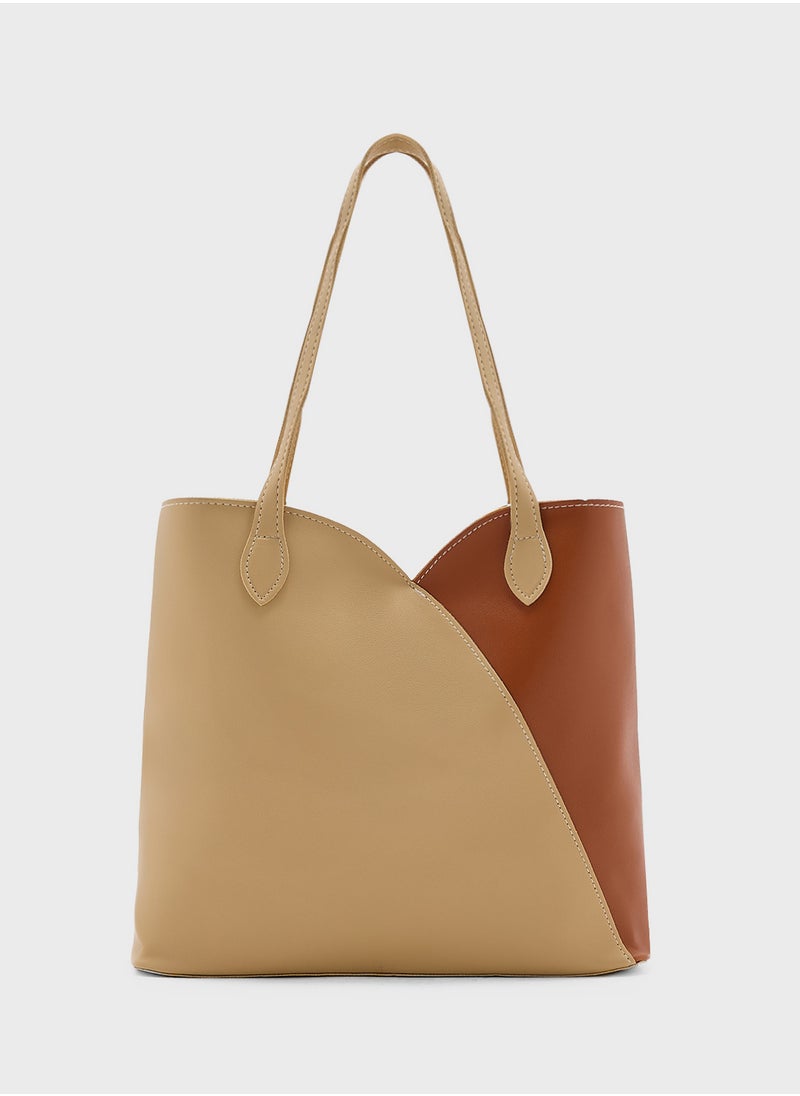 ELLA Color Block Tote Bag  - Image 2