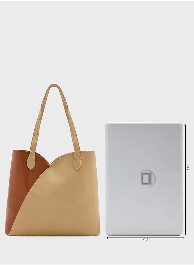 ايلا Color Block Tote Bag