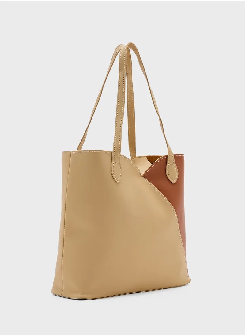 ايلا Color Block Tote Bag