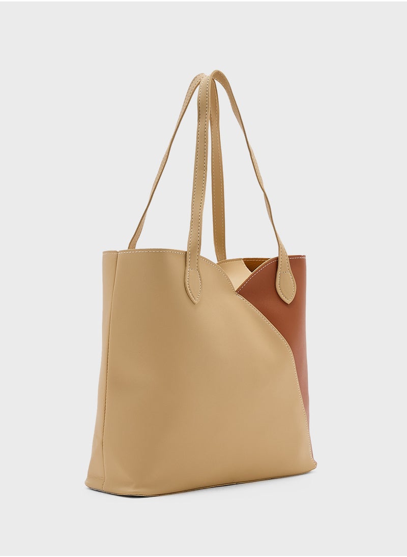 ELLA Color Block Tote Bag  - Image 3