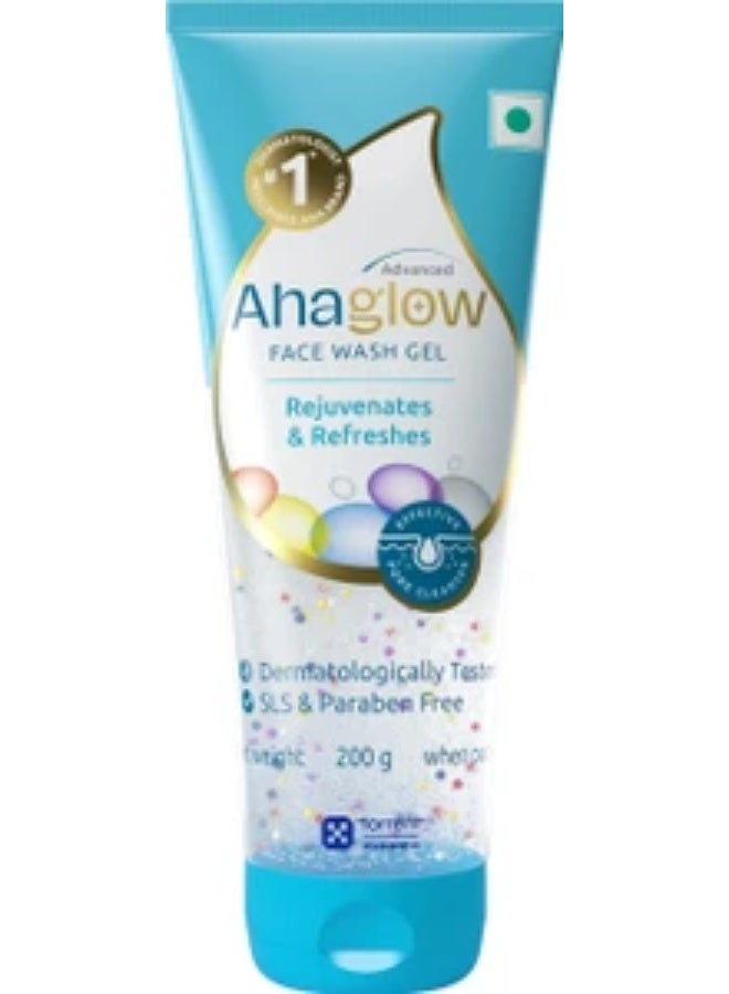 Ahaglow - Face Wash  Gel with Aloe Vera and Vitamin E  200g - Image 2