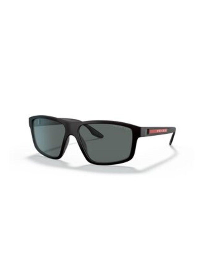 PRADA Man RECTANGLE  SUNGLASSES- PS 02XS - lense size:60mm - BLACK RUBBER - Image 1