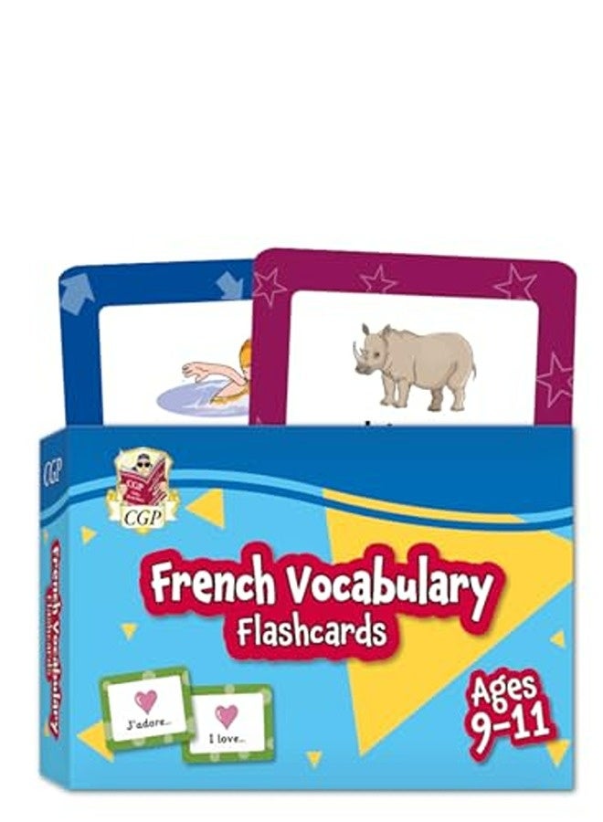 New French Vocabulary Flashcards For Ages 911 With Free Online Audio By CGP Books - CGP Books Hardcover