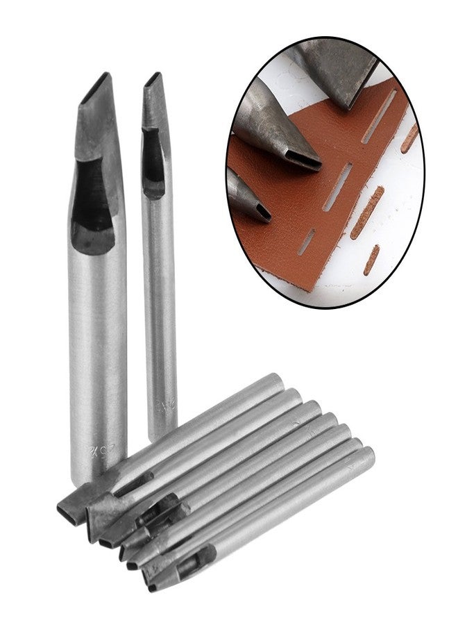 Walfront 9Pcs Hollow Hole Punch Set, Leather Oval Shape Hole Punch Cutter Belt Hollow Hole Punch DIY Tool, 2mm - Image 2