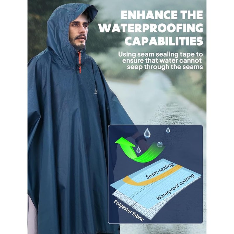 Anyoo Unisex Regenjacken Rain Poncho - Image 5