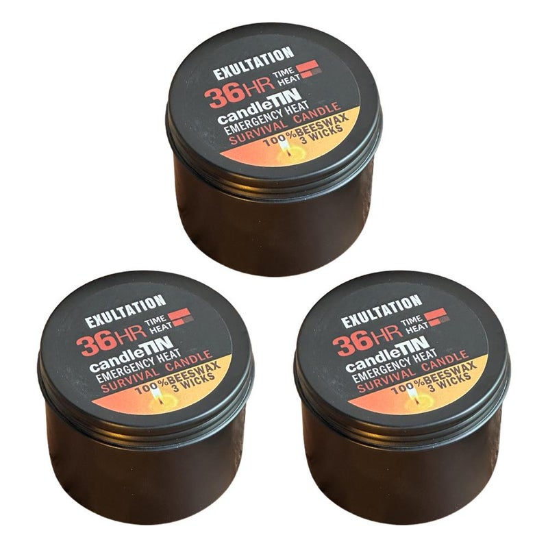 Upgraded 3x Brighter Disaster Prevention Emergency Three-Wick Emergency Candle, Power Outage Survival Light, Picnic and Family Essential - Image 1