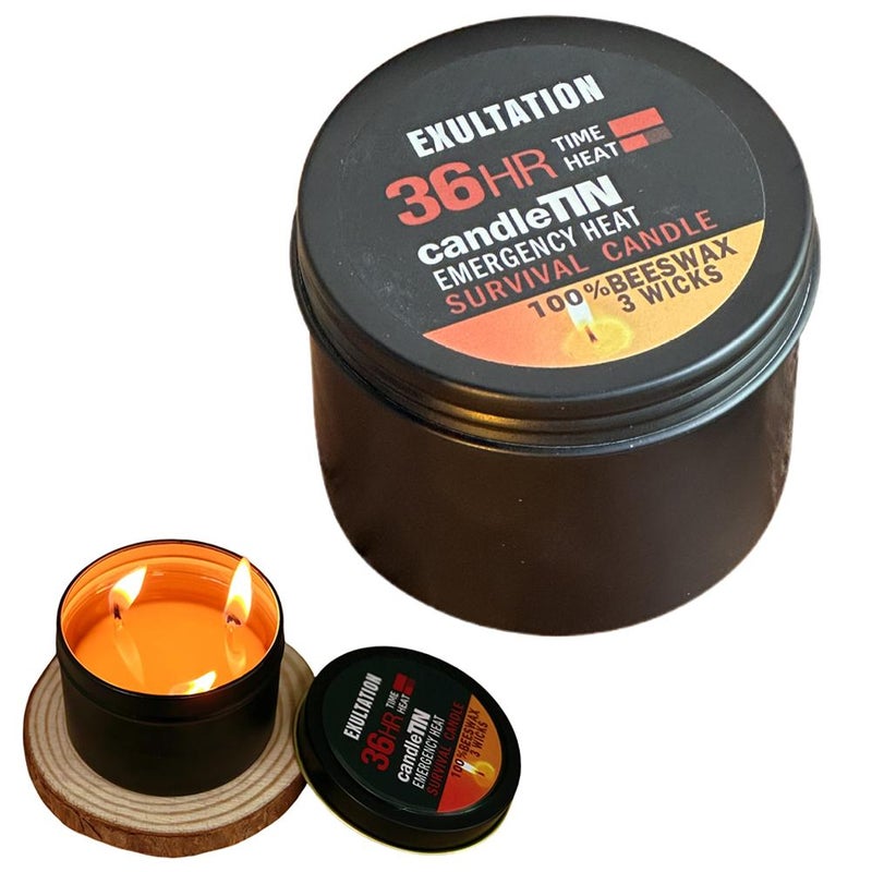 Upgraded 3x Brighter Disaster Prevention Emergency Three-Wick Emergency Candle, Power Outage Survival Light, Picnic and Family Essential - Image 2