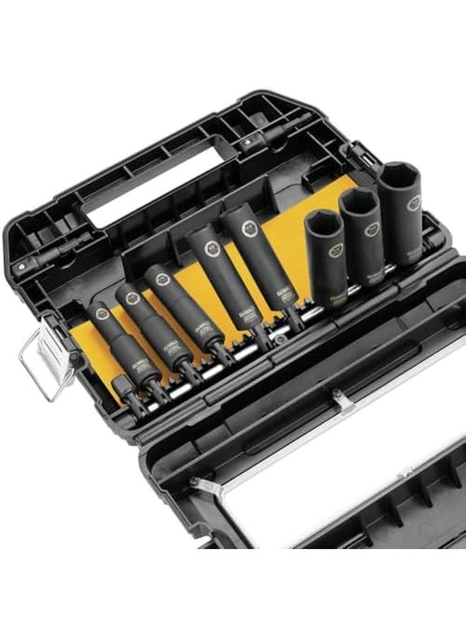 DEWALT Impact Socket Set Sae 10 Piece Metal Grey 1 2 Inch Dw22812 - Image 2
