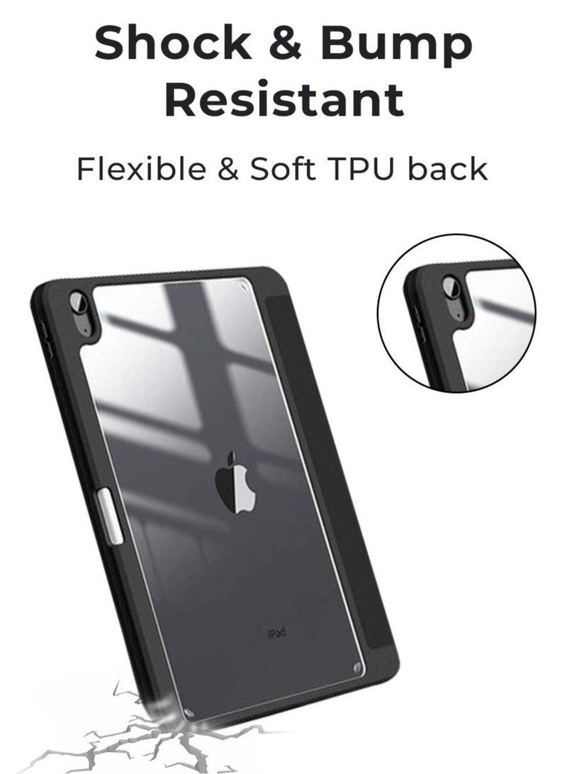 جلاسولوجي iPad Protective Case Y Fold + Screen Protector for iPad Pro 11 2022 Black, Case Combo with Pencil Holder, Slim Stand Shockproof Tablet Cover, Auto Wake, Sleep with Screen Protector - Image 2