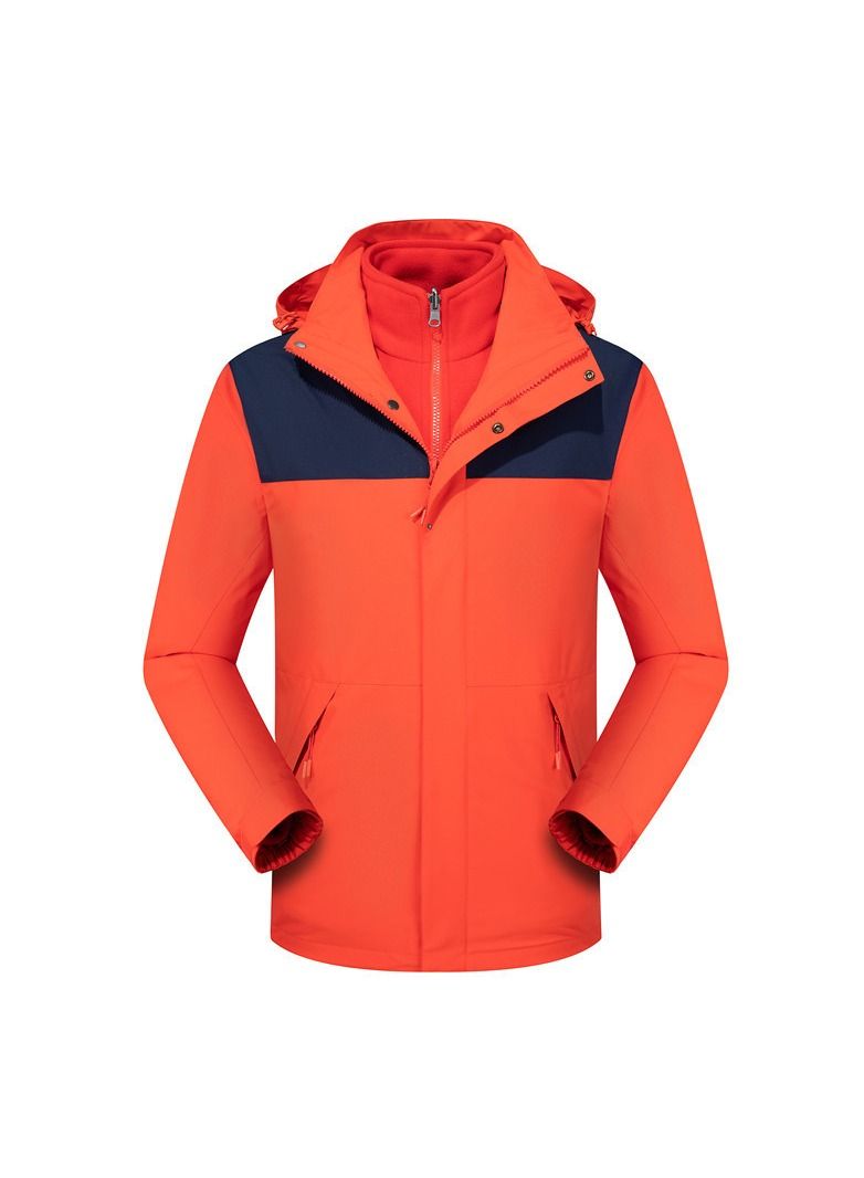 Loquat Three-in-one Detachable Two-piece Hood Waterproof Overcoat  - Image 1