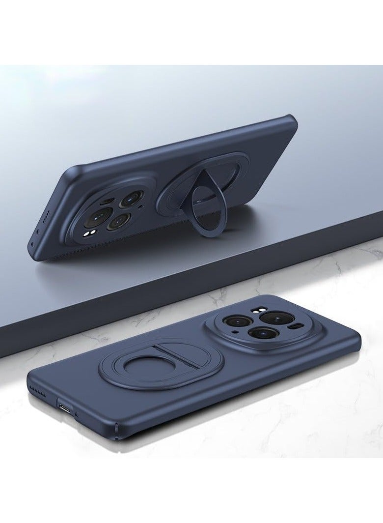 general Case Compatible with Honor Magic 6 Pro Case, Metal Ring Bracket Strong Magnet Case Shockproof Magnetic Matte Hard Cover for Honor Magic 6 Pro
