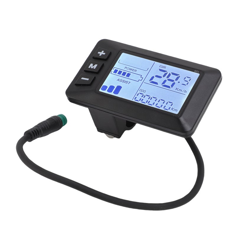 Electric Bike LCD Display 5 Cores Rain Proof Connector Accurate Speed Regulation Electric Scooter Panel Screen - Image 2