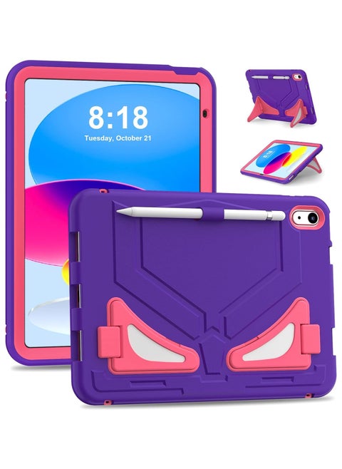 Kids Case for iPad 10th Generation Case, for 2022 10.9 Inch iPad 10th Generation Case with Pencil Holder & Stand, Heavy Duty Shockproof Rugged 10.9 Inch 10 Gen Cover