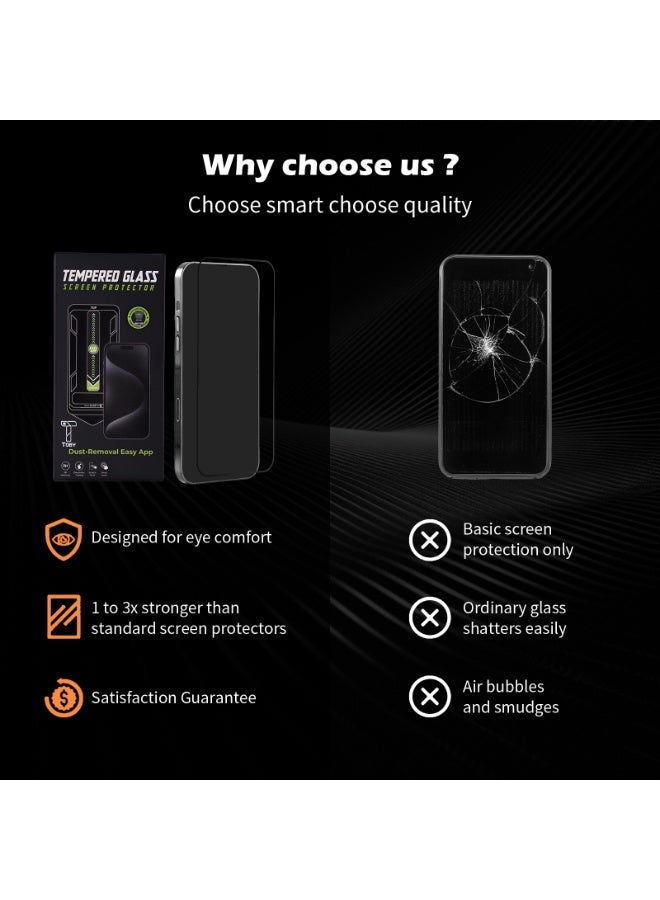 Toby HD Tempered Glass Screen Protector for iPhone 14 Pro  2 Pack - Image 5