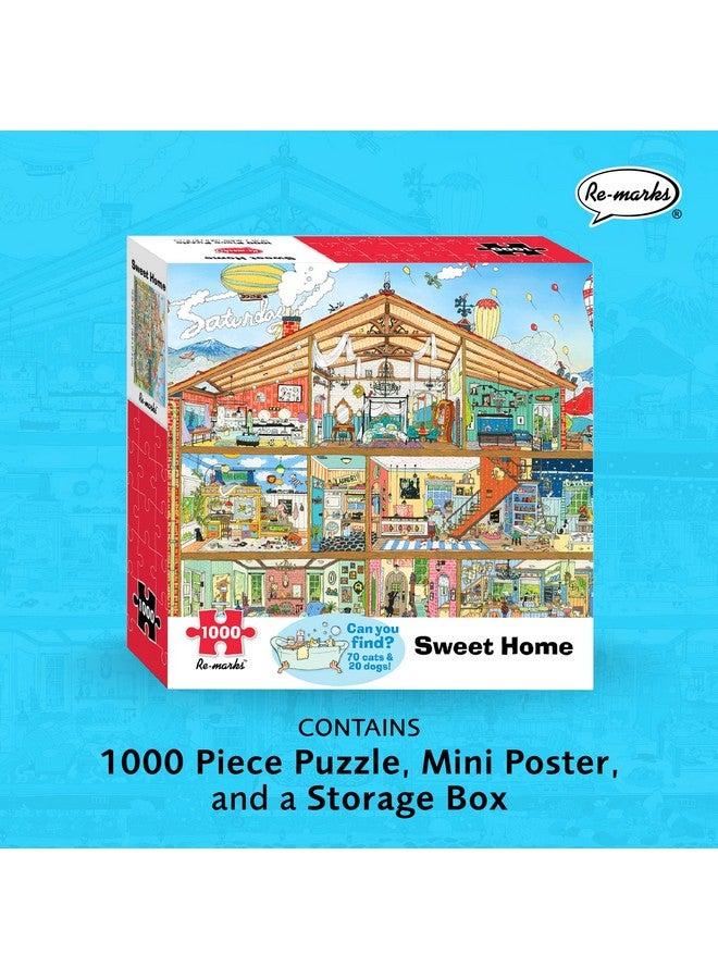 Re-marks Sweet Home Architecture Puzzle, 1000-Piece Puzzle for All Ages - Image 2